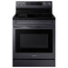 Samsung - 6.3 cu. ft. Freestanding Electric Convection+ Range with WiFi No-Preheat Air Fry and Griddle - Black Stainless Steel