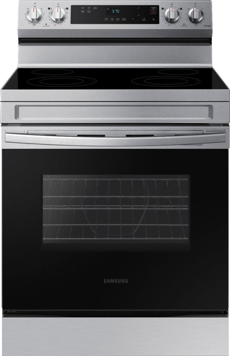 Samsung - 6.3 cu. ft. Freestanding Electric Range with WiFi and Steam Clean - Stainless Steel