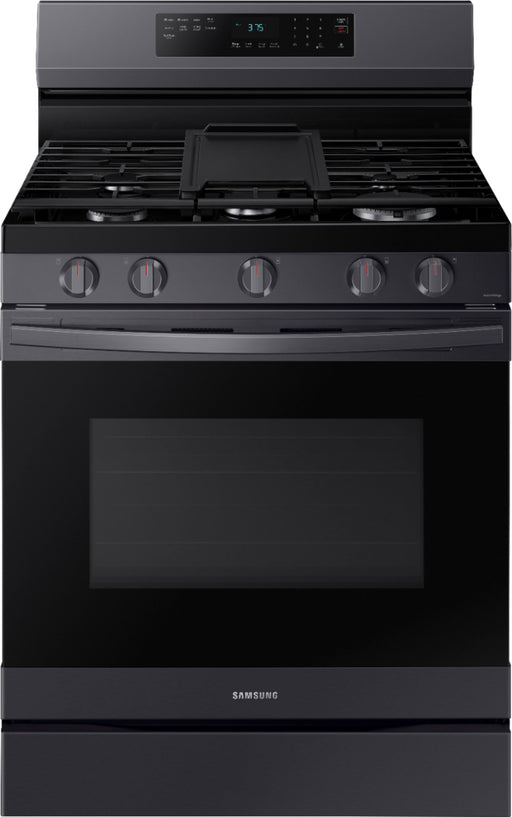 Samsung - 6.0 cu. ft. Freestanding Gas Range with WiFi No-Preheat Air Fry  Convection - Black Stainless Steel