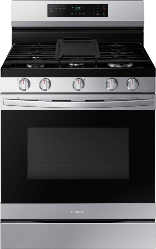 Samsung - 6.0 cu. ft. Freestanding Gas Range with No-Preheat Air Fry  Convection - Stainless Steel
