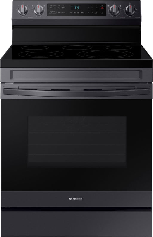 Samsung - 6.3 cu. ft. Freestanding Electric Range with WiFi No-Preheat Air Fry  Convection - Black Stainless Steel