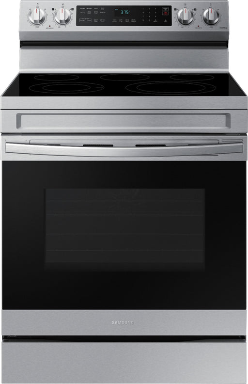 Samsung - 6.3 cu. ft. Freestanding Electric Range with WiFi No-Preheat Air Fry  Convection - Stainless Steel