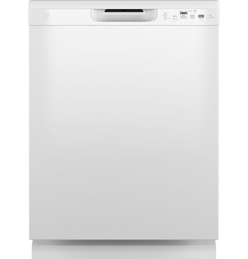 GE - Front Control Built-In Dishwasher with 55 dBA - White