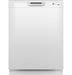 GE - Front Control Built-In Dishwasher with 55 dBA - White