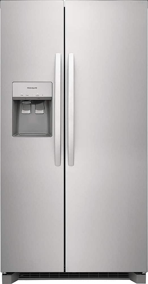 Frigidaire - 22.3 Cu. Ft. Side-by-Side Counter-Depth Refrigerator - Stainless Steel