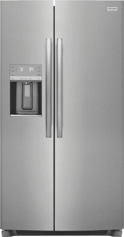 Frigidaire - Gallery 22.3 Cu. Ft. Side-by-Side Counter-Depth Refrigerator - Smudge Proof Stainless Steel