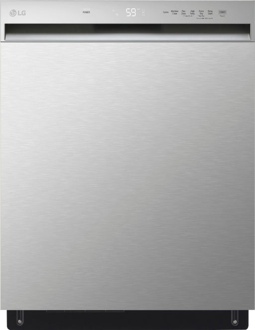 LG - 24" Front Control Built-In Tub Dishwasher with QuadWash and 50 dba - Stainless Steel