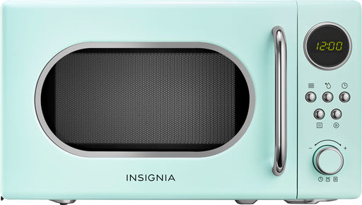 Insignia - 0.7 Cu. Ft. Retro Compact Microwave - Mint