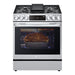 LG - 6.3 Cu. Ft. Smart Slide-In Gas True Convection Range with EasyClean and Air Fry - Stainless Steel