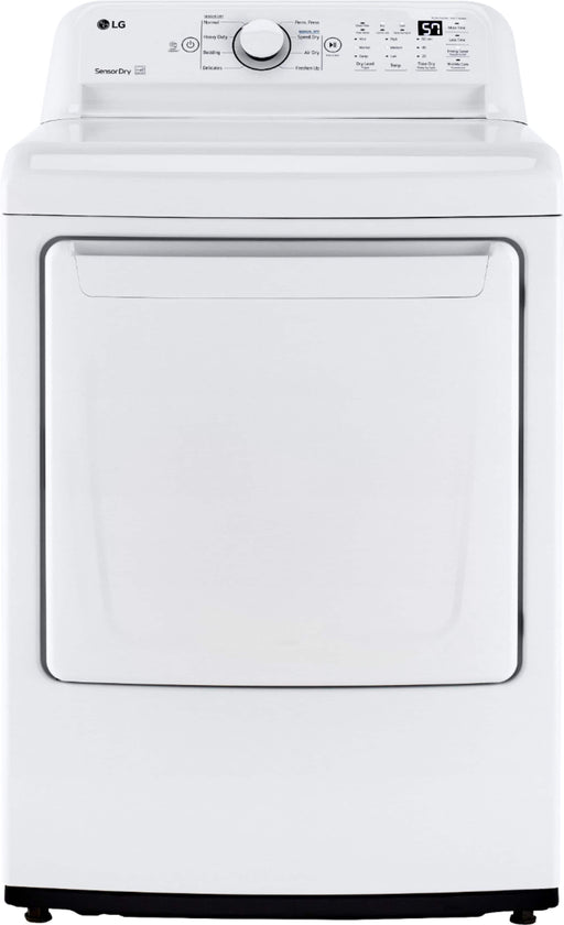 LG - 7.3 Cu. Ft. Gas Dryer with Sensor Dry - White