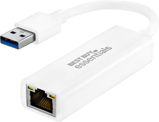 Best Buy essentials - USB to Ethernet Adapter - White