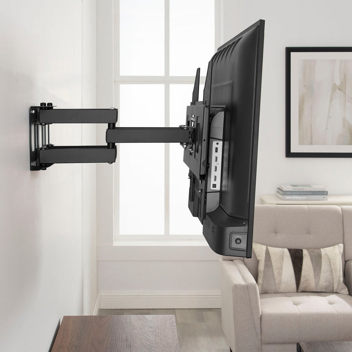 Best Buy essentials - Full Motion TV Wall Mount for 4784" TVs - Black