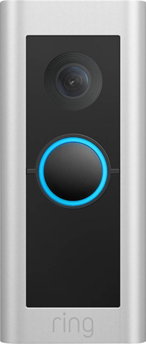 Ring - Wired Doorbell Pro Smart WiFi Video Doorbell - Satin Nickel - Satin Nickel