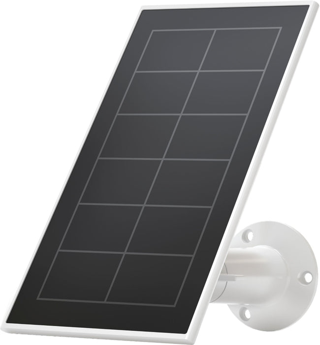 Arlo - Mounted Solar Panel Charger for Pro 5S 2K Pro 4 Pro 3 Floodlight Ultra 2 and Ultra Cameras - White