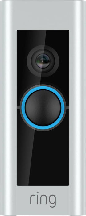 Ring - Video Doorbell Pro Smart Wi-Fi - Wired - Satin Nickel