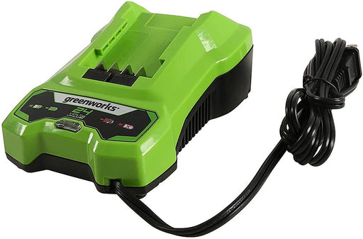 Greenworks - 24 Volt Battery Charger - Black/Green