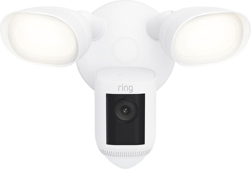 Ring - Floodlight Cam Wired Pro Outdoor Wi-Fi 1080p Surveillance Camera - White