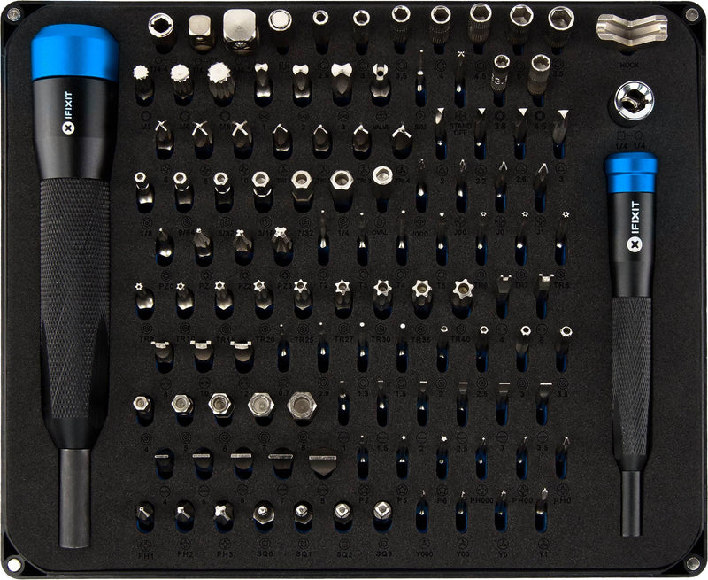 iFixit - Manta Bit Set - 112 Bit Driver Kit - Black