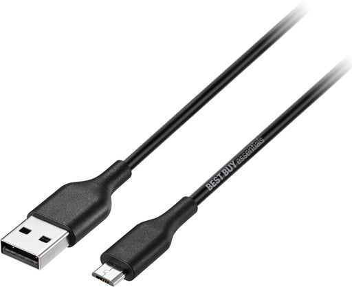 Best Buy essentials - 5' USB-A to Micro USB Charge-and-Sync Cable - Black