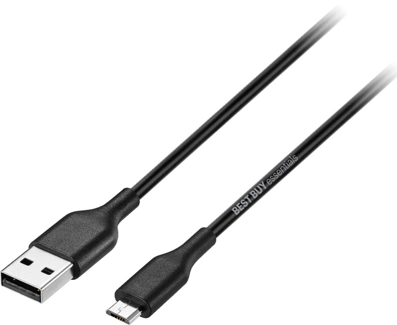 Best Buy essentials - 9' USB-A to Micro USB Charge-and-Sync Cable - Black