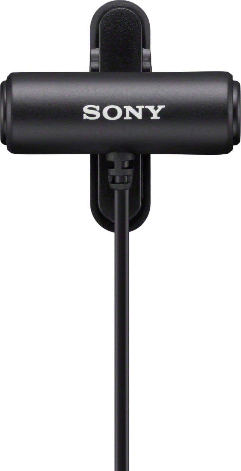 Sony - ECMLV1 Omnidirectional Lavalier Microphone with Compact Stereo