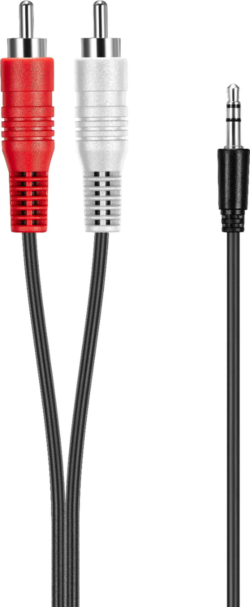 Best Buy essentials - 6' 3.5 mm to Stereo Audio RCA Cable - Black