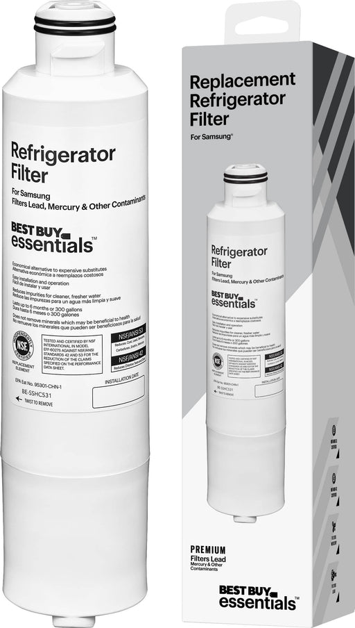 Best Buy essentials - NSF 42/53 Water Filter Replacement for Select Samsung Refrigerators - White