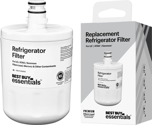 Best Buy essentials - NSF 42/53 Water Filter Replacement for Select LG ATAG and Kenmore Refrigerators - White