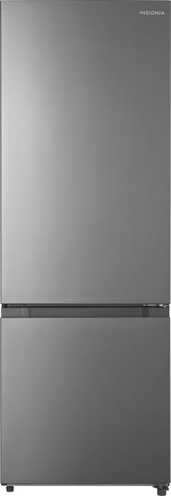 Insignia - 11.5 Cu. Ft. Bottom Mount Refrigerator with ENERGY STAR Certification - Stainless Steel