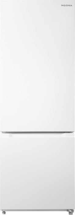 Insignia - 11.5 Cu. Ft. Bottom Mount Refrigerator - White