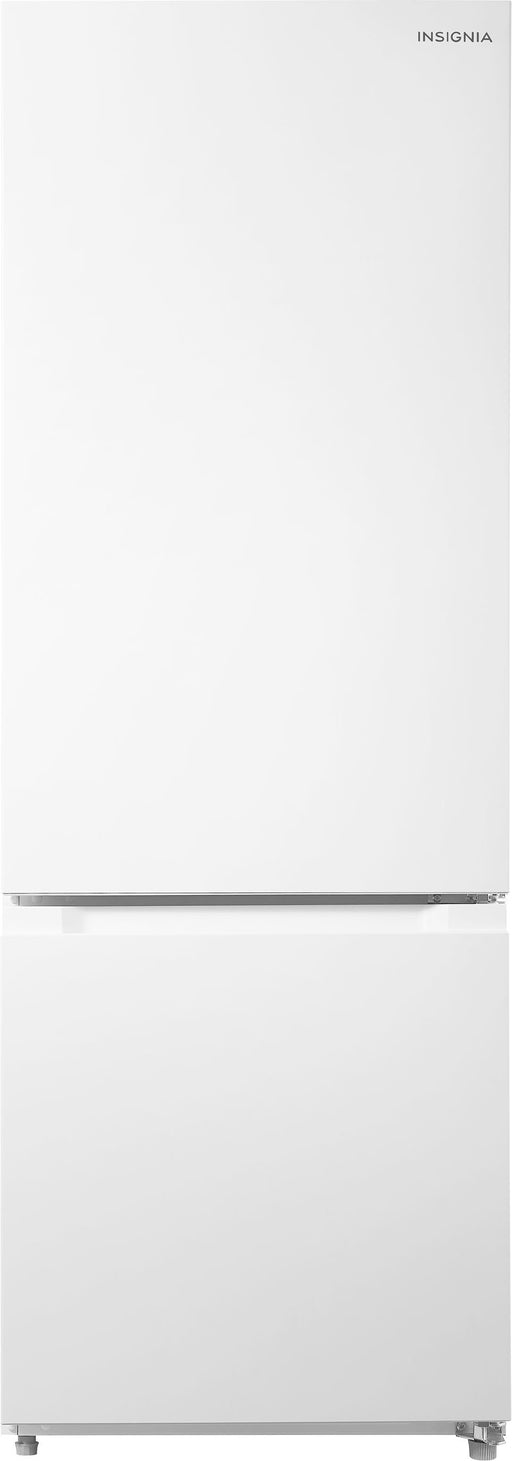 Insignia - 11.5 Cu. Ft. Bottom Mount Refrigerator - White