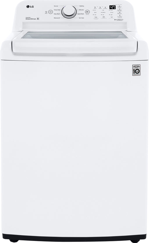 LG - 4.5 Cu. Ft. High-Efficiency Top Load Washer with TurboDrum Technology - White