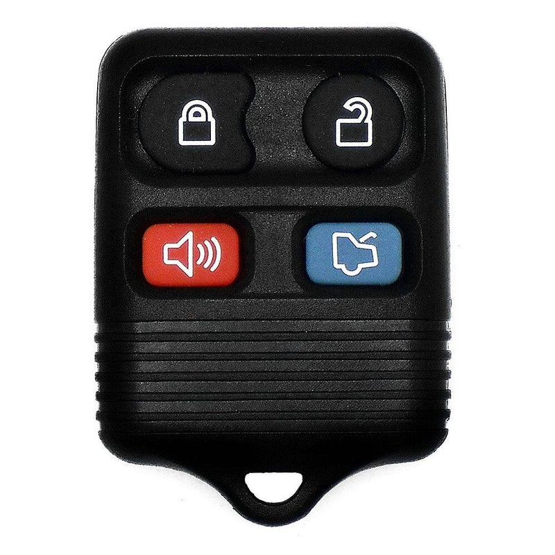 Car Keys Express - Replacement Ford Remote - 4 Buttons (Lock Unlock Panic and Trunk) - Black