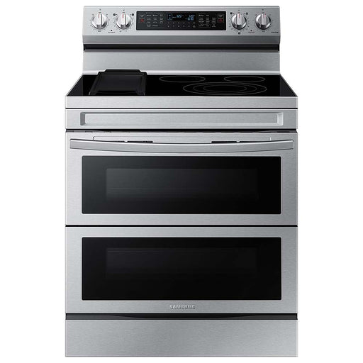 Samsung - 6.3 cu. ft. Smart Freestanding Electric Range with Flex Duo No-Preheat Air Fry  Griddle - Stainless Steel