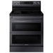 Samsung - 6.3 cu. ft. Smart Freestanding Electric Range with Flex Duo No-Preheat Air Fry  Griddle - Black Stainless Steel