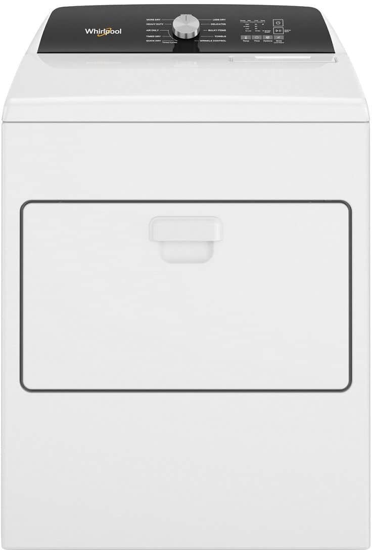 Whirlpool - 7 Cu. Ft. Electric Dryer with Moisture Sensing - White