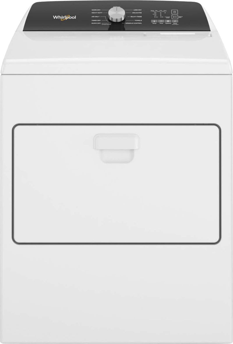 Whirlpool - 7.0 Cu. Ft. Top Load Electric Moisture Sensing Dryer - White