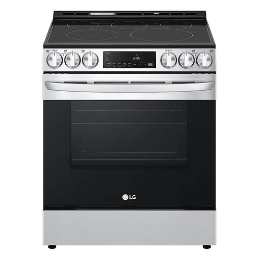 LG - 6.3 Cu. Ft. Smart Slide-In Electric True Convection Range with EasyClean and AirFry - Stainless Steel