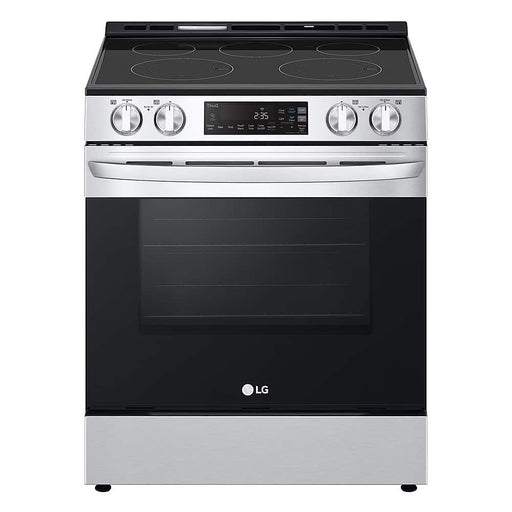 LG - 6.3 Cu. Ft. Smart Slide-In Electric Range with EasyClean and ThinQ Technology - Stainless Steel