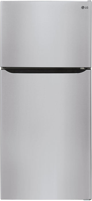 LG - 23.8 Cu. Ft. Top Freezer Refrigerator with Internal Water Dispenser - Stainless Steel