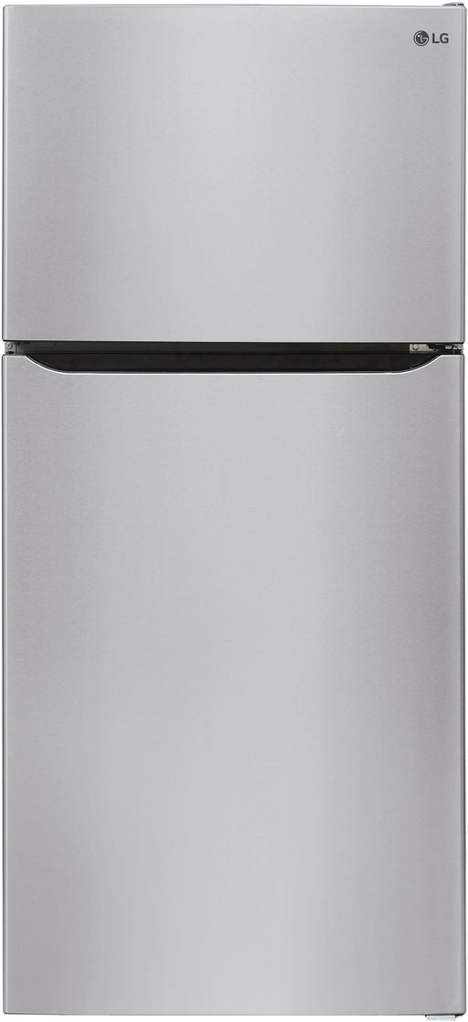 LG - 23.8 Cu. Ft. Top Freezer Refrigerator with Internal Water Dispenser - Stainless Steel