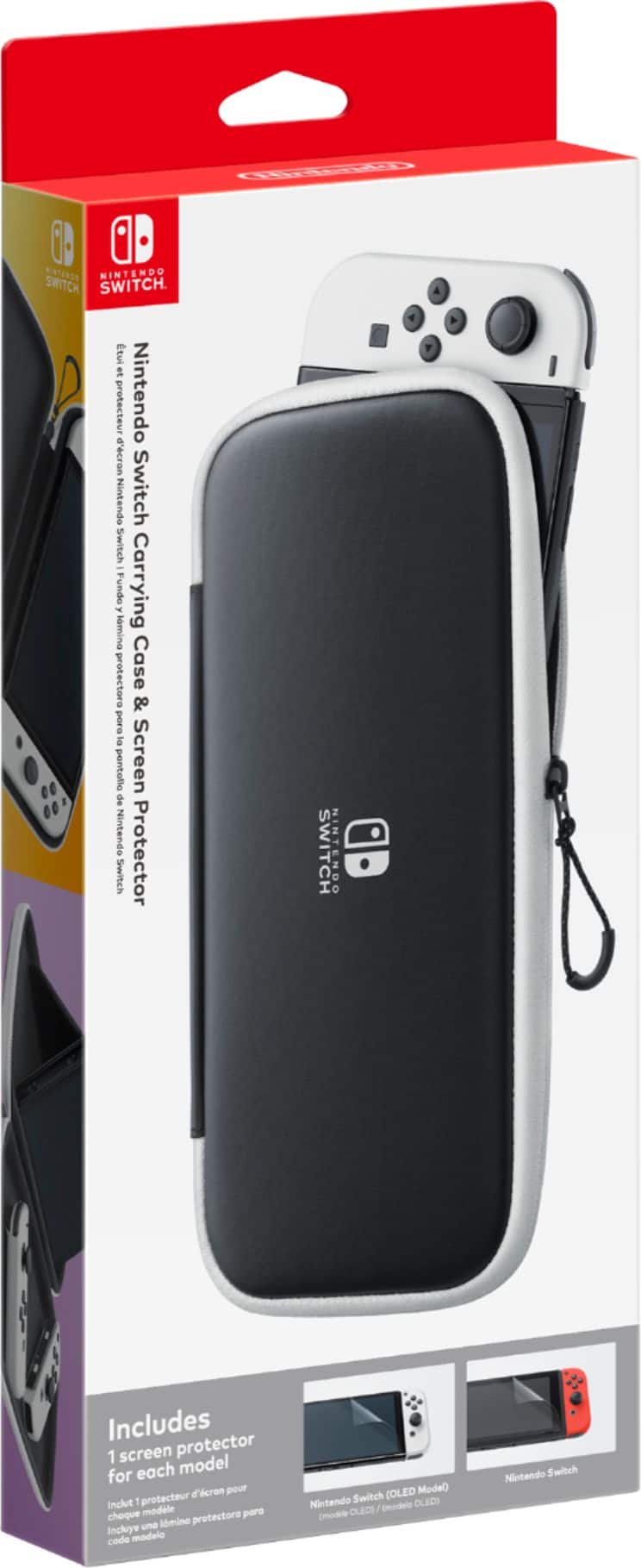 Nintendo - Switch Carrying Case  Screen Protector - Black