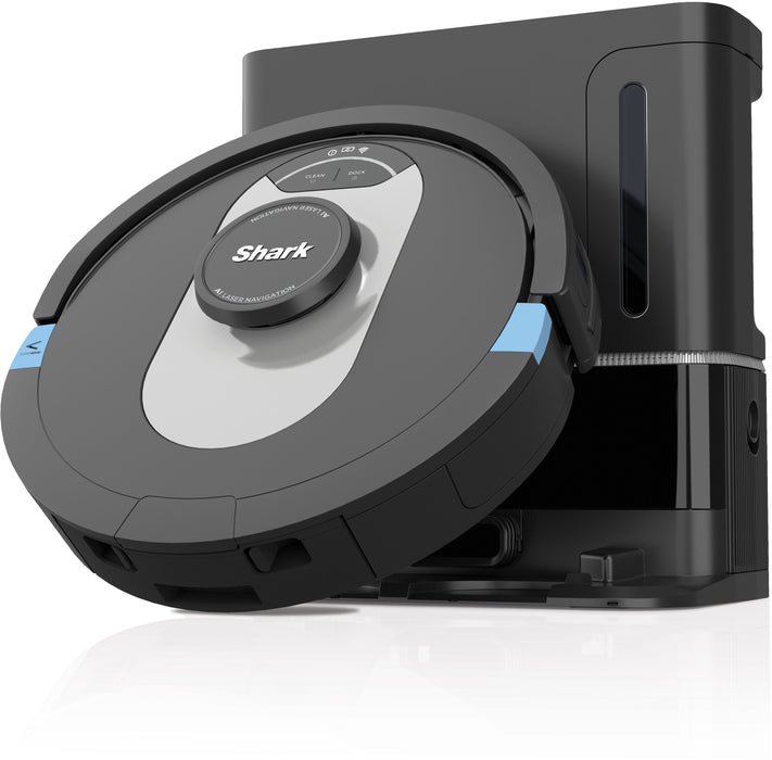 Shark - AI Ultra Robot Vacuum with Matrix Clean Home Mapping HEPA Bagless Self Empty Base WiFI Connected - Black