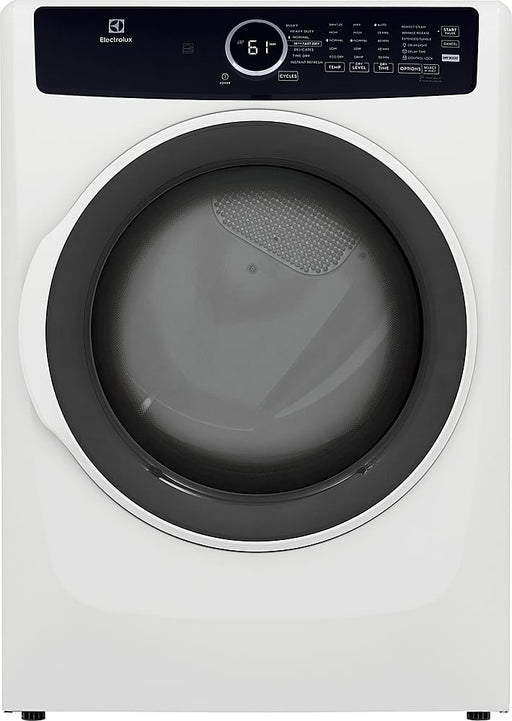 Electrolux - 8.0 Cu. Ft. Stackable Electric Dryer with Steam - White