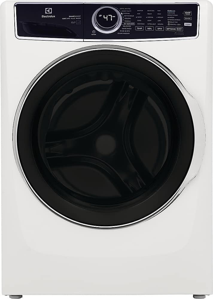 Electrolux - 4.5 Cu.Ft. Stackable Front Load Washer with Steam and SmartBoost Wash System - White