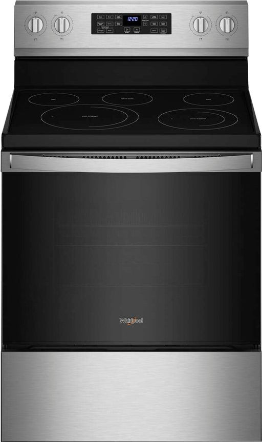 Whirlpool - 5.3 Cu. Ft. Freestanding Electric Convection Range with Air Fry - Stainless Steel