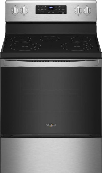 Whirlpool - 5.3 Cu. Ft. Freestanding Electric Convection Range with Air Fry - Stainless Steel