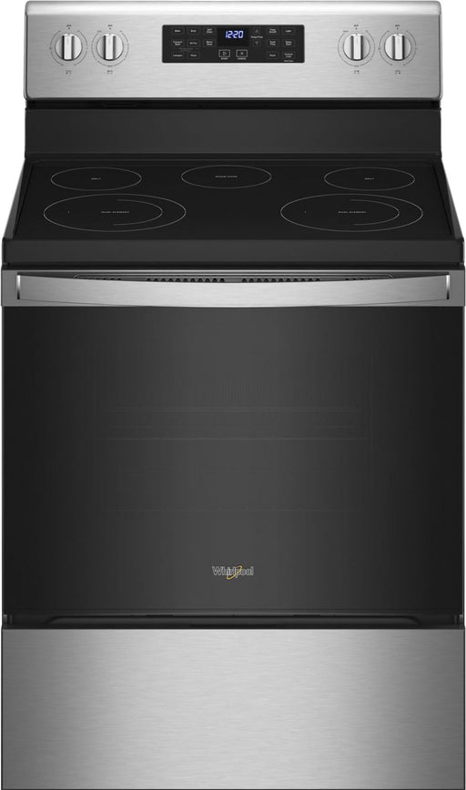 Whirlpool - 5.3 Cu. Ft. Freestanding Electric Convection Range with Air Fry - Stainless Steel