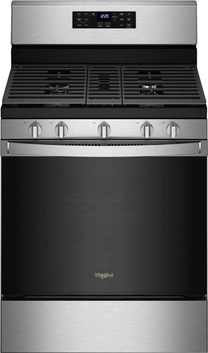 Whirlpool - 5.0 Cu. Ft. Gas Range with Air Fry for Frozen Foods - Stainless Steel