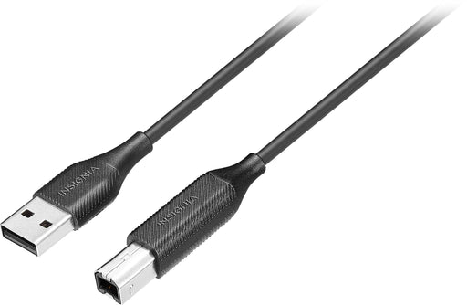 Insignia - 6' USB to USB-B Printer Cable - Black